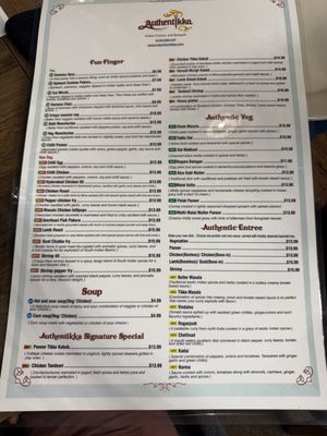 Menu photo 2 Authentika Indian Cuisine Wixom, MI
