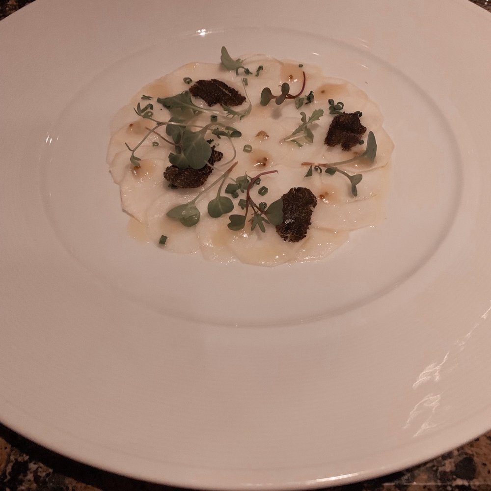 Fleurie Restaurant - Radishes and burnt orange garnishes - French Near Me - Charlottesville, Virginia