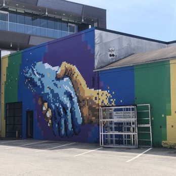 Pixelated Hands Mural - Public Art Near Me - Louisville, Kentucky