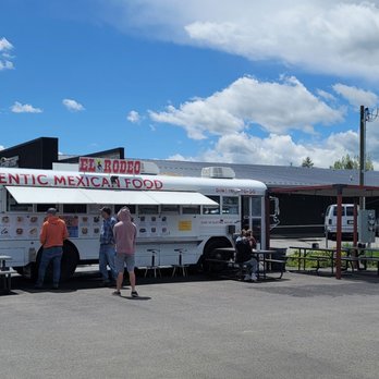 El Rodeo - a group of people standing in front of a food truck - Mexican Near Me - Bozeman, Montana El Rodeo - a group of people standing in front of a food truck - Mexican Near Me - Bozeman, Montana