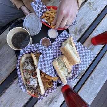 Jewboy Sub Shop - OG Philly Cheesesteak with provolone cheese and French Dip - Sandwiches Near Me - Austin, Texas Jewboy Sub Shop - OG Philly Cheesesteak with provolone cheese and French Dip - Sandwiches Near Me - Austin, Texas