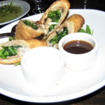 Antica Italian Restaurant - Roast Pork & Broccoli Rabe "Eggroll." - Italian Near Me - Chadds Ford, Pennsylvania Antica Italian Restaurant - Roast Pork & Broccoli Rabe "Eggroll." - Italian Near Me - Chadds Ford, Pennsylvania