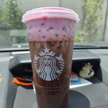 Starbucks - My own creation a raspberry mocha latte with raspberry cold foam - Coffee & Tea Near Me - Kissimmee, Florida Starbucks - My own creation a raspberry mocha latte with raspberry cold foam - Coffee & Tea Near Me - Kissimmee, Florida