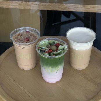Still Coffee & Treats - strawberries & cream latte, strawberry matcha, the usual (IG @vivveats) - Coffee & Tea Near Me - Brea, California Still Coffee & Treats - strawberries & cream latte, strawberry matcha, the usual (IG @vivveats) - Coffee & Tea Near Me - Brea, California