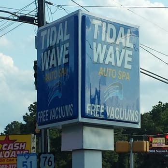 Tidal Wave Auto Spa - Florence - Tidal wave sign - Car Wash Near Me - Florence, South Carolina