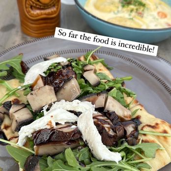 Topside by NDMK - Background: Lobster Ravioli Foreground: Fig Flatbread - Cocktail Bars Near Me - Avalon, California Topside by NDMK - Background: Lobster Ravioli Foreground: Fig Flatbread - Cocktail Bars Near Me - Avalon, California