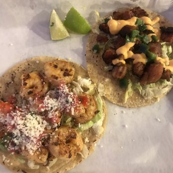 Tuza Taco - Shrimp and pork belly taco . - Tacos Near Me - Atlanta , Georgia Tuza Taco - Shrimp and pork belly taco . - Tacos Near Me - Atlanta , Georgia