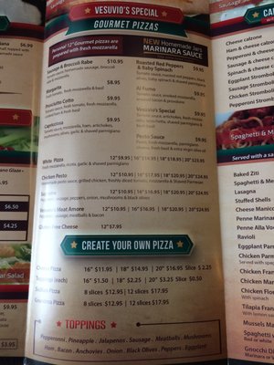 Menu photo 6 Vesuvios Pizzeria Stuart, FL