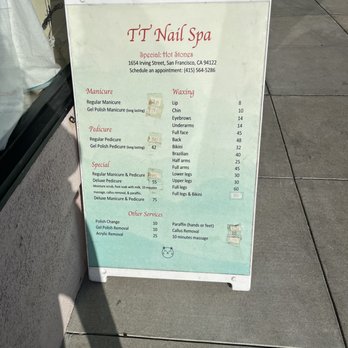 TT Nail Spa Waxing - Prices Feb 2023 - Nail Salons Near Me - San Francisco, California TT Nail Spa Waxing - Prices Feb 2023 - Nail Salons Near Me - San Francisco, California