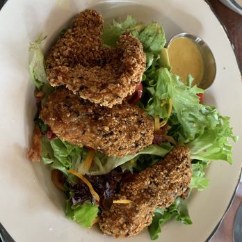 Moonshine Grill - Cornflake crusted chicken salad - Southern Near Me - Austin, Texas Moonshine Grill - Cornflake crusted chicken salad - Southern Near Me - Austin, Texas