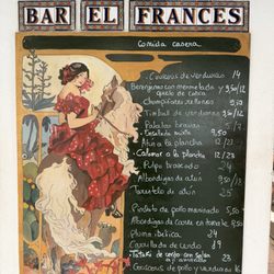 Bar el Francés - Menu