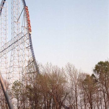 Cedar Point - The first drop on The Millenium Force - Amusement Parks Near Me - Sandusky, Ohio Cedar Point - The first drop on The Millenium Force - Amusement Parks Near Me - Sandusky, Ohio