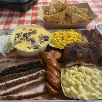 Teddy’s Barbecue - Brisket, jalapeño cheddar sausage and pork belly, Bernie Mac, Creamed Corn, 1/2 chicken and brisket queso!!! - Barbeque Near Me - Weslaco, Texas Teddy’s Barbecue - Brisket, jalapeño cheddar sausage and pork belly, Bernie Mac, Creamed Corn, 1/2 chicken and brisket queso!!! - Barbeque Near Me - Weslaco, Texas