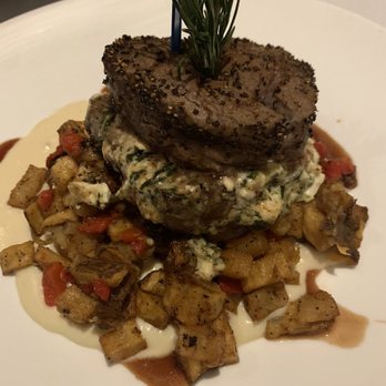 Firefly - Pepper Crusted Stuffed Filet Mignon - Steakhouses Near Me - Panama City Beach, Florida