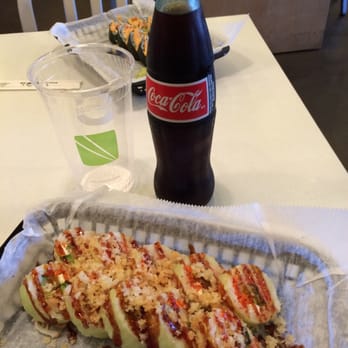 FUSIAN - Crab mix in a soy wrap + Coke in a bottle = a perfect lunch! - Sushi Bars Near Me - Dayton, Ohio FUSIAN - Crab mix in a soy wrap + Coke in a bottle = a perfect lunch! - Sushi Bars Near Me - Dayton, Ohio