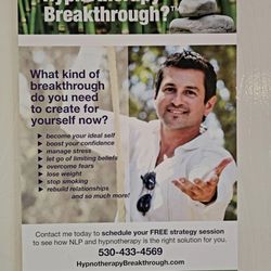 Hypnotherapy Breakthrough - What kind of Hypnotherapy Breakthrough are you looking for?