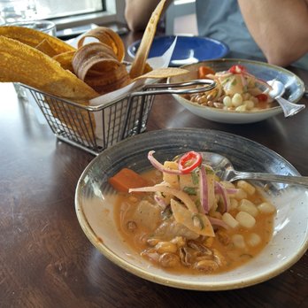 Puerto 27 Peruvian Kitchen & Pisco Bar - Fish ceviche, fried plantain chips - Peruvian Near Me - Pacifica, California Puerto 27 Peruvian Kitchen & Pisco Bar - Fish ceviche, fried plantain chips - Peruvian Near Me - Pacifica, California