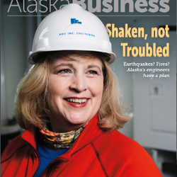 Alaska Business magazine - February 2019 Magazine Cover featuring  Christine Ness from PDC Engineers, the 2018 Alaska Engineer of the Year.