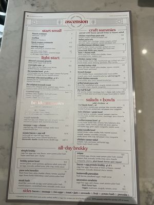 Menu photo 1 Ascension Coffee - Frisco Frisco, TX