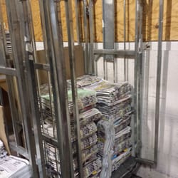 East County Times - Very heavy carts full of papers that are too heavy for a person to push per CalOSHA recommendation, carriers are forced to push.