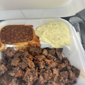 I Que BBQ - Burnt Ends plate about $25.00 - Barbeque Near Me - La Mesa, California