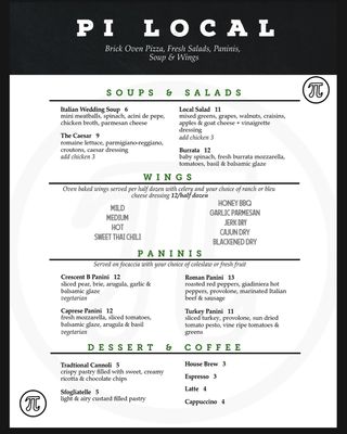 Menu photo 1 Pi Local Punta Gorda, FL