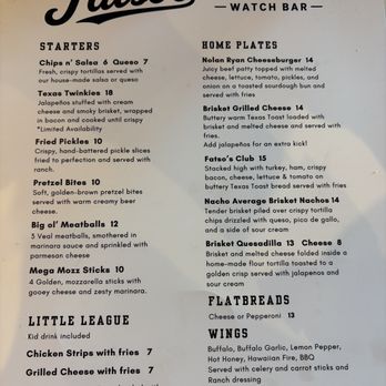 Fatsos Backyard - Soft launch menu - Sports Bars Near Me - Kerrville, Texas Fatsos Backyard - Soft launch menu - Sports Bars Near Me - Kerrville, Texas