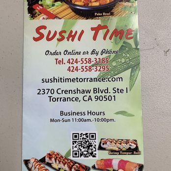 Sushi Time - Menu - Japanese Near Me - Torrance, California Sushi Time - Menu - Japanese Near Me - Torrance, California
