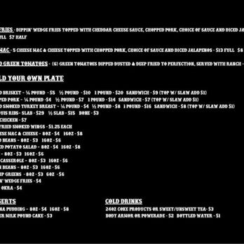 The Smokin’ Ox Premium BBQ - Menu. - Food Trucks Near Me - Winter Haven, Florida