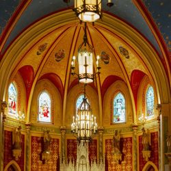 St. Peter Catholic Church - The altar from the back of the church