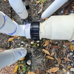 Pool Medic - New split-fitting after install.