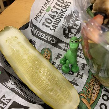Pickleman's Gourmet Cafe - Crunchy half pickle - Pizza Near Me - Omaha, Nebraska