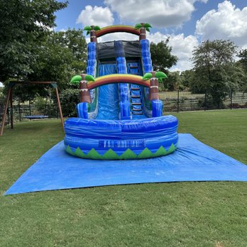3G Party Supplies - 20ft tall waterslide with tarp underneath. All day rental $275. - Bounce House Rentals Near Me - Irving, Texas 3G Party Supplies - 20ft tall waterslide with tarp underneath. All day rental $275. - Bounce House Rentals Near Me - Irving, Texas