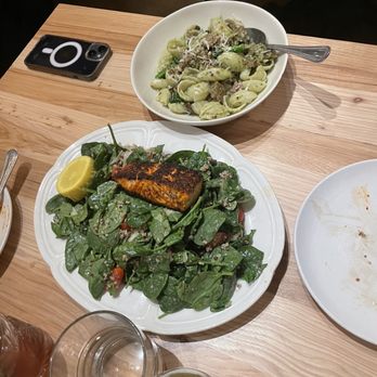 Gia Mia - Blackened Salmon and Spinach - Italian Near Me - Naperville, Illinois
