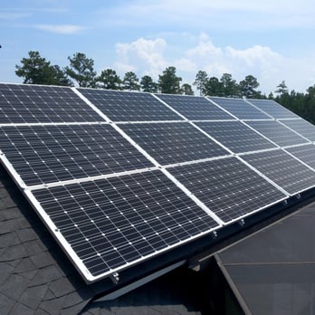 Solar Energy Labs - This client has a multifaceted roof but wanted 9Kilowatts of peak solar power. The array shown is 4.275 K of the total array.... - Solar Installation Near Me - Jacksonville, Florida Solar Energy Labs - This client has a multifaceted roof but wanted 9Kilowatts of peak solar power. The array shown is 4.275 K of the total array.... - Solar Installation Near Me - Jacksonville, Florida