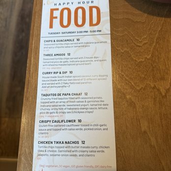Indicana - Menu - Cocktail Bars Near Me - Spokane, Washington