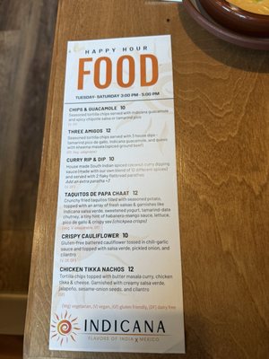 Menu photo 2 Indicana Spokane, WA