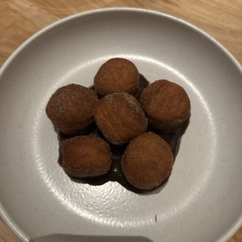 Estuary - Cinnamon sugar donuts on hazelnut chocolate - New American Near Me - New Port Richey, Florida Estuary - Cinnamon sugar donuts on hazelnut chocolate - New American Near Me - New Port Richey, Florida