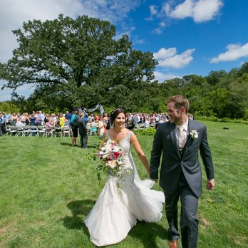 Morgan Creek Vineyards - a bride and groom walking down the aisle - Wineries Near Me - New Ulm, Minnesota