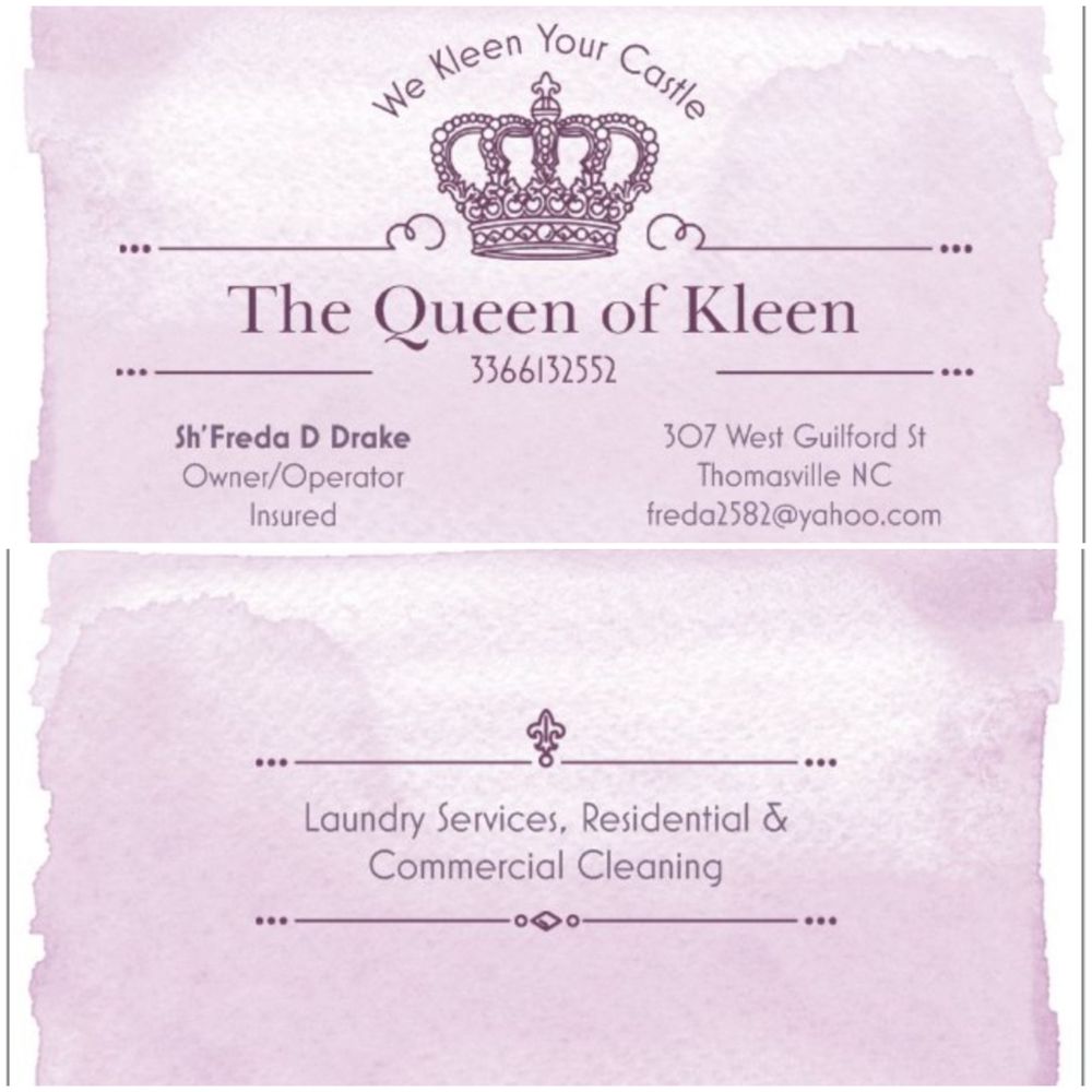 THE QUEEN OF KLEEN Home Cleaning 307 W Guilford St, Thomasville, NC