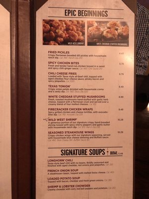 Menu photo 8 LongHorn Steakhouse Winter Garden, FL Menu photo 8 LongHorn Steakhouse Winter Garden, FL