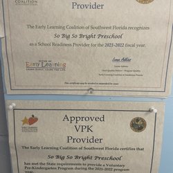 So Big So Bright Preschool - SR and VPK