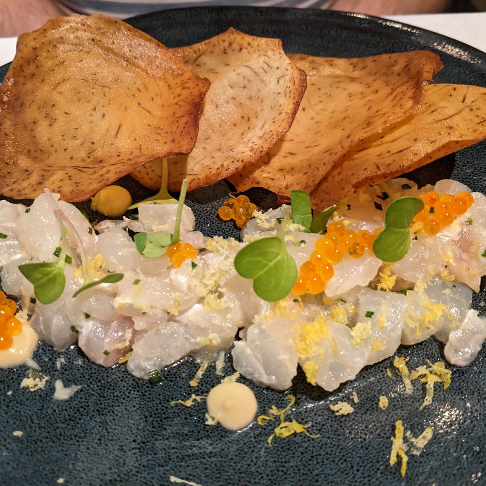 Santé Restaurant - Hamachi tartare - French Near Me - Sonoma, California Santé Restaurant - Hamachi tartare - French Near Me - Sonoma, California