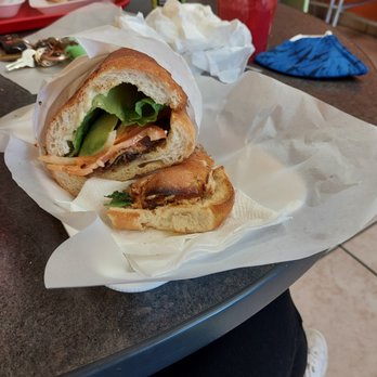 Las Ricas Tortas - Melanesa Torta with a fresh strawberry water. - Juice Bars & Smoothies Near Me - San Diego, California Las Ricas Tortas - Melanesa Torta with a fresh strawberry water. - Juice Bars & Smoothies Near Me - San Diego, California