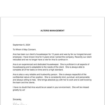 Anaheim Hotel Experience - Letter of Recommendation - Home Cleaning Near Me Anaheim Hotel Experience - Letter of Recommendation - Home Cleaning Near Me