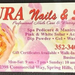 ZURA Nail Spa - Give them a call or just stop by. I walked in and was well cared for
