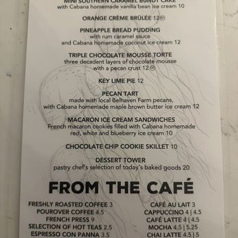 Hook & Barrel - Dessert menu - Seafood Near Me - Myrtle Beach, South Carolina