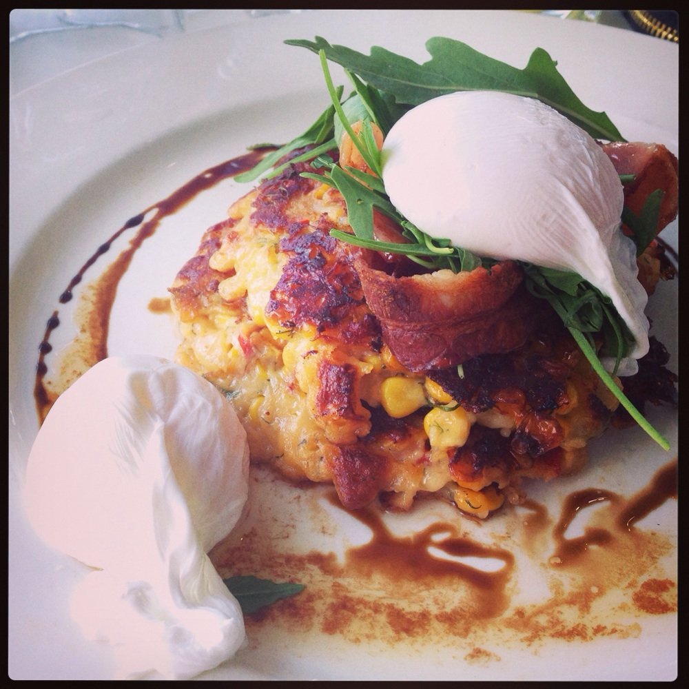 Lolas Restaurant - Corn fritters, minus relish & tomato, plus a couple of poached eggs. Wouldn't be me if I ordered as is from the menu! - Fish & Chips Near Me - Broadbeach, QLD Lolas Restaurant - Corn fritters, minus relish & tomato, plus a couple of poached eggs. Wouldn't be me if I ordered as is from the menu! - Fish & Chips Near Me - Broadbeach, QLD