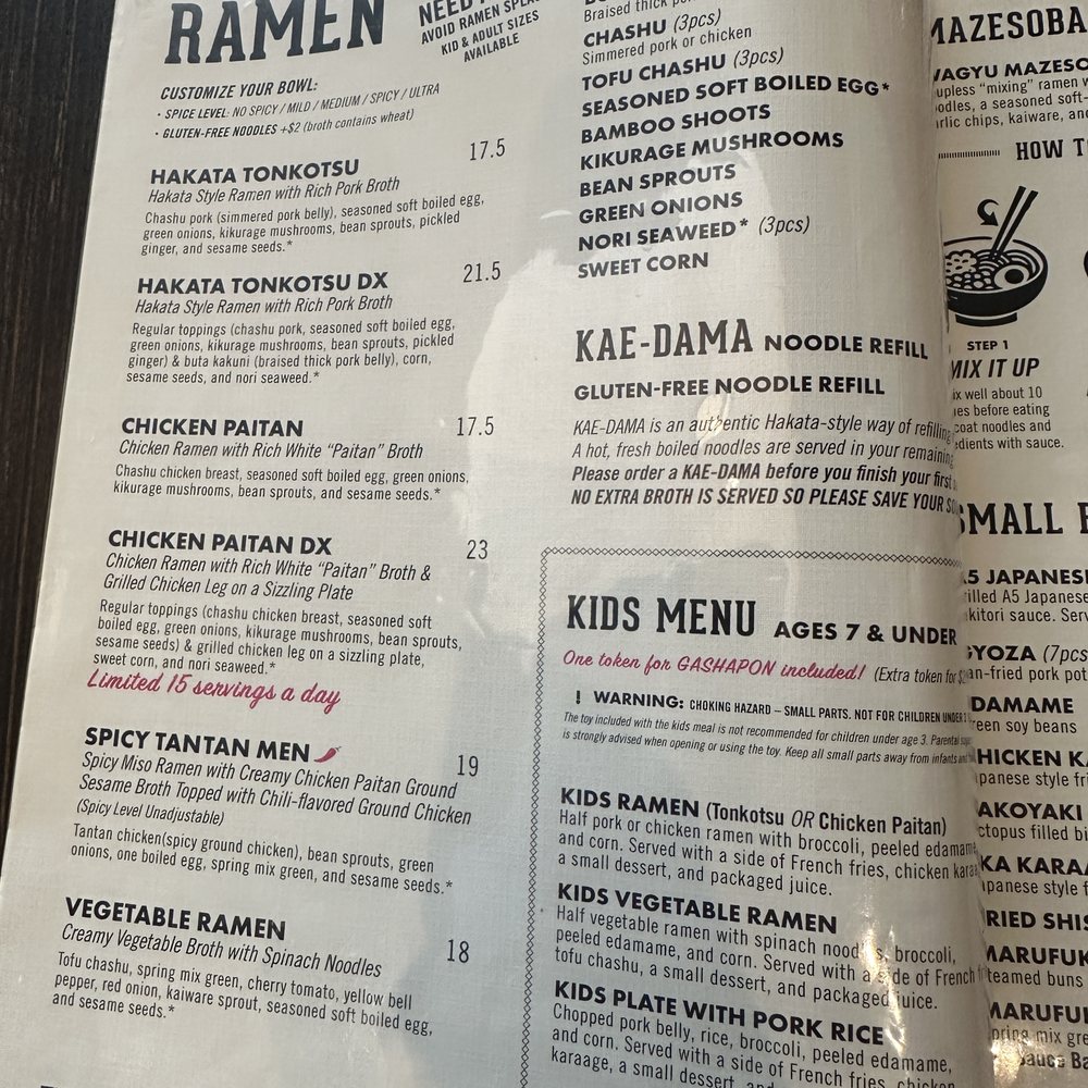 Marufuku Ramen - Dublin - Menu 6/11/26 - Ramen Near Me - Dublin, California Marufuku Ramen - Dublin - Menu 6/11/26 - Ramen Near Me - Dublin, California