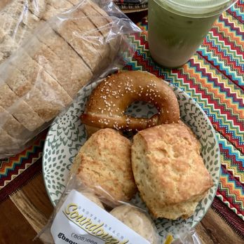 Grover Beach Sourdough - Biscuits pretzel cookies loaf of sliced bread - Bakeries Near Me - Grover Beach, California